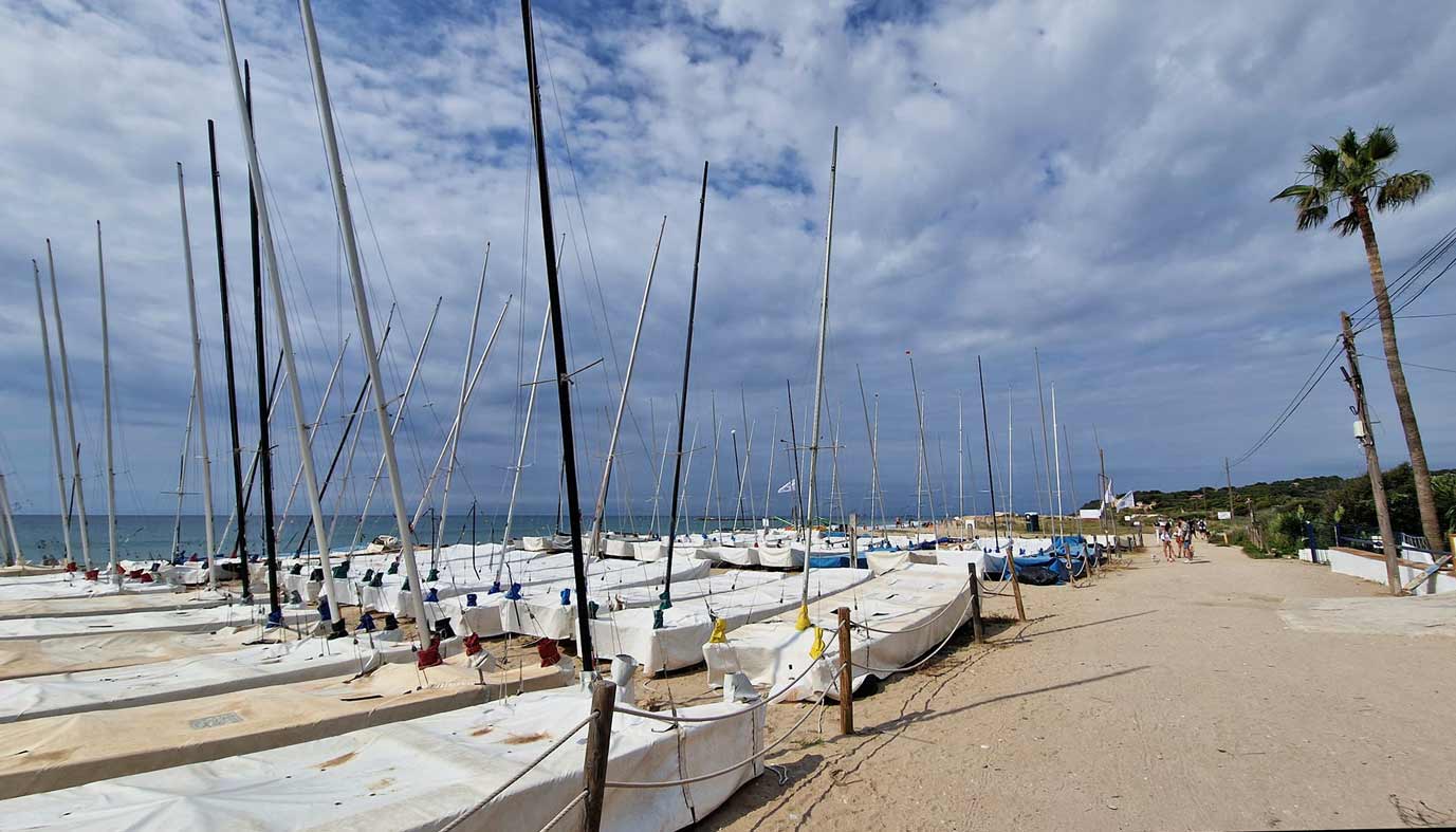 Vista de la platja des del restaurant Maritime Beach Club Altafulla
